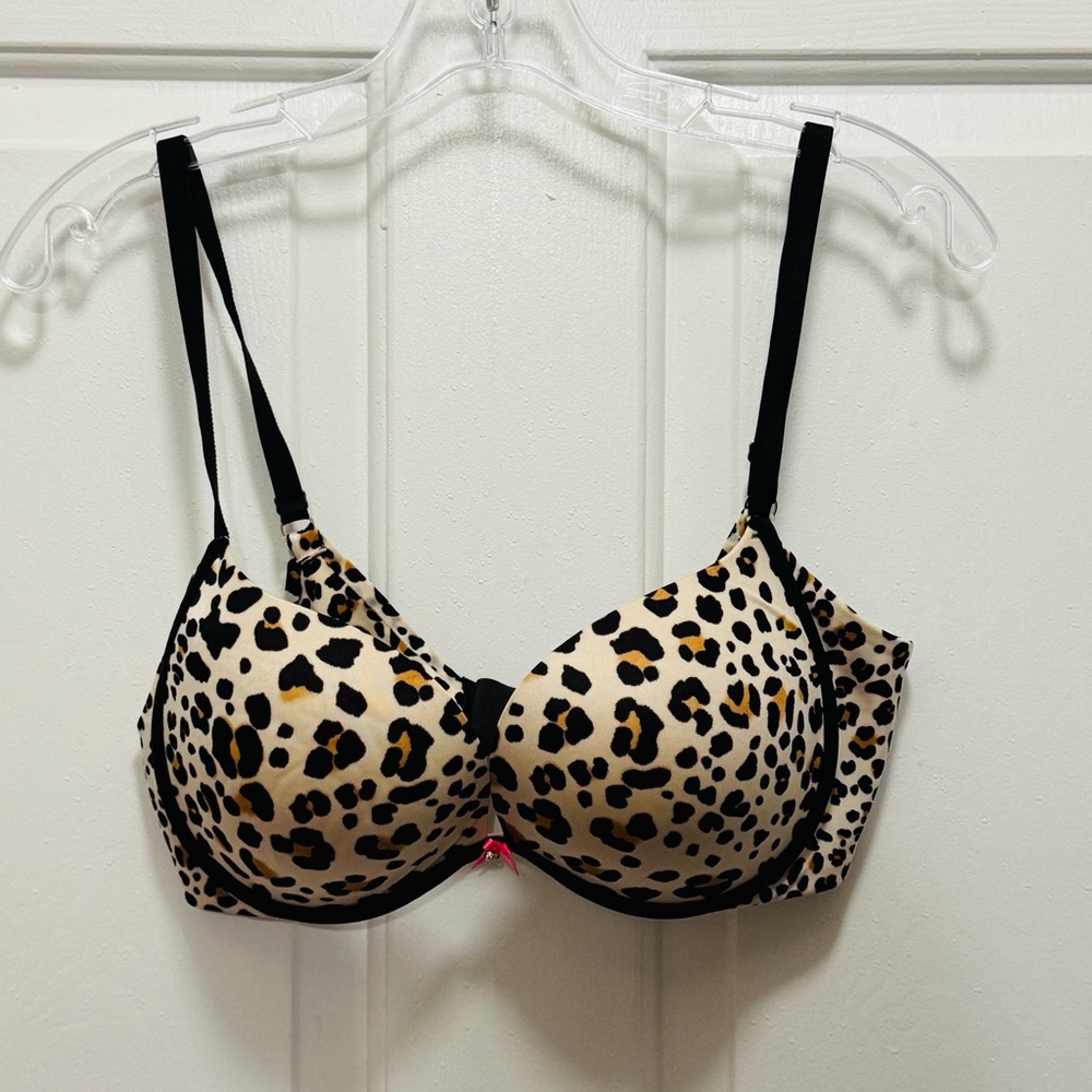 Victoria’s Secret Plunge Leopard Print Women's Bra 34D